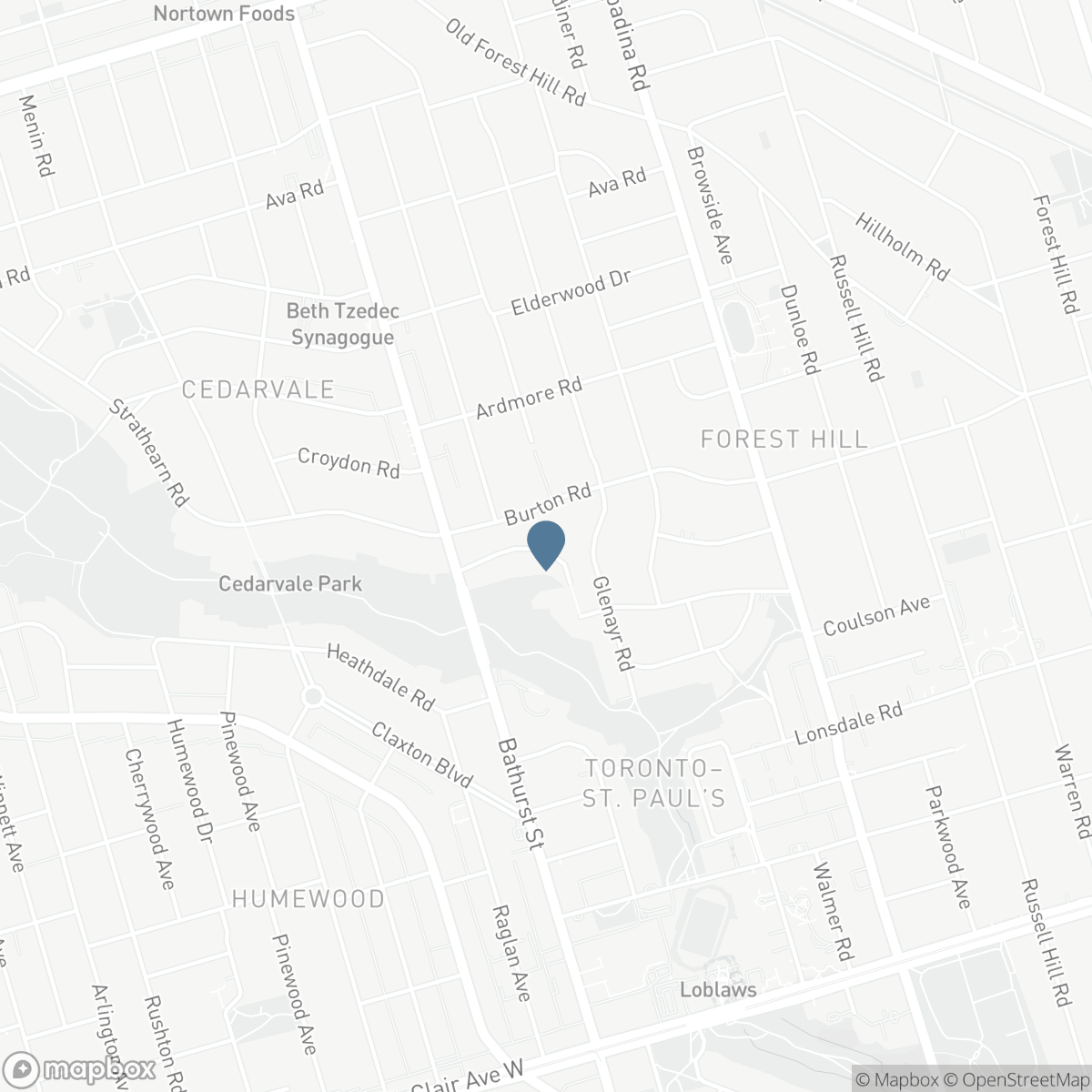 4 RIDGEWOOD ROAD, Toronto, Ontario M5P 1T5